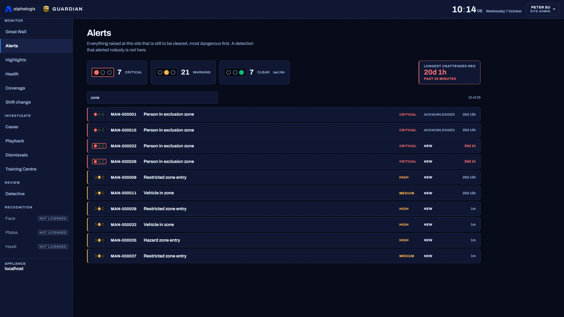 Guardian: Alerts